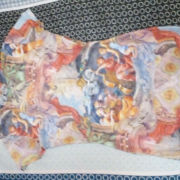 Renaissance print mesh shirt - Picture 1 of 2